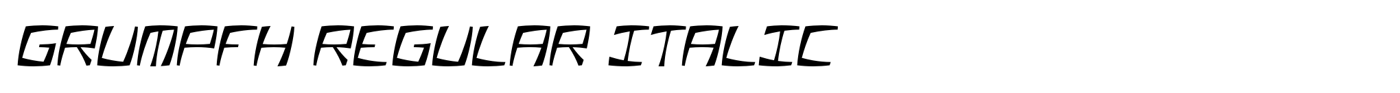 Grumpfh Regular Italic image